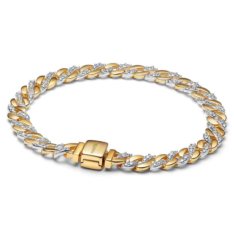 Pandora 564229C01 Damenarmband Zweifarbig Pavé