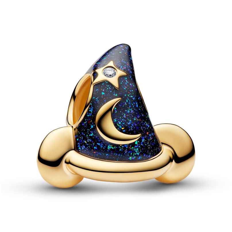 Pandora 764207C01 Charm Gold Tone Disney Mickey Mouse Sorcerers Hat 5700303230511