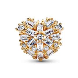 Pandora 764240C01 Charm Goldfarben Funkelndes Herz
