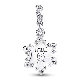 Pandora 794142C01 Charm-Anhänger Silber Opaleszierende Schneeflocke