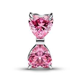 Pandora 794253C01 Charm Silber Pinkfarbene Schleife
