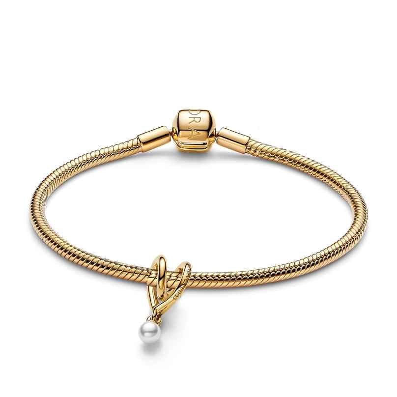 Pandora 21118 Starter-Set Damenarmband Goldfarben Gewickeltes Herz