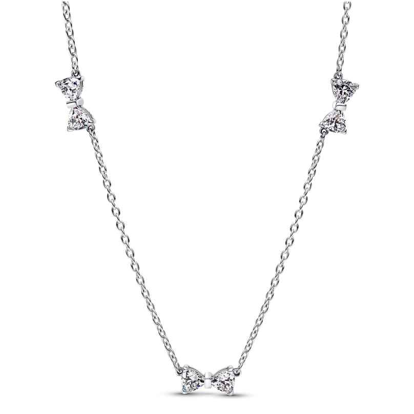 Pandora 394231C01-40 Damen-Kette Schleife Memoire Silber 5700303230894