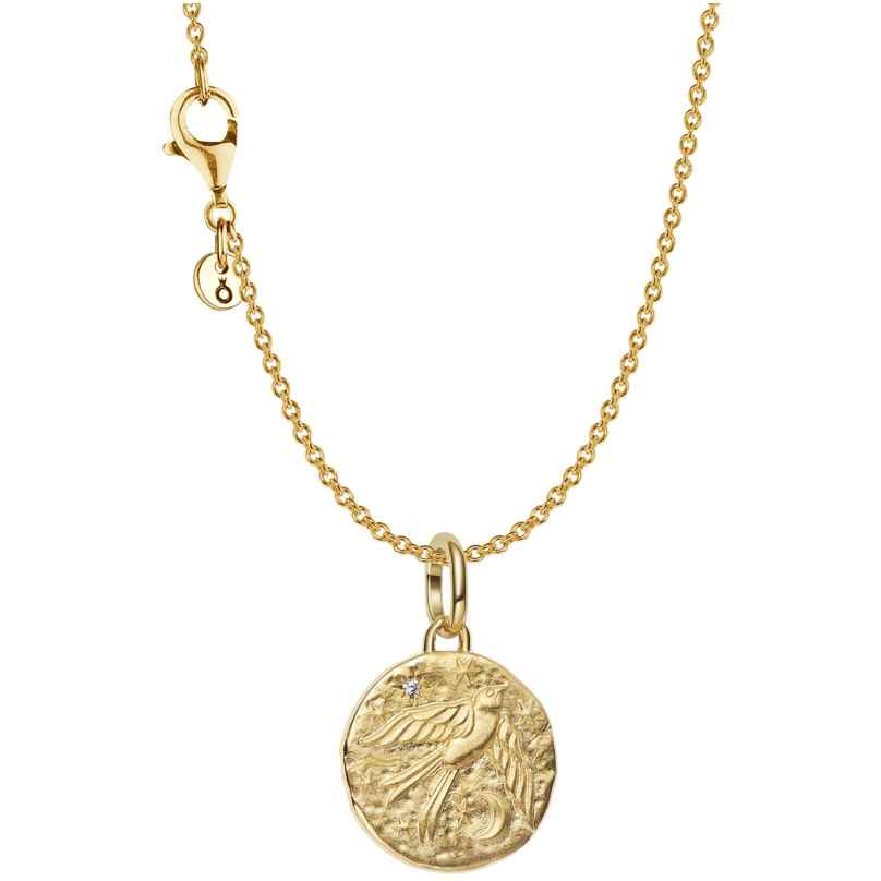 Pandora 21206 Damen-Schmuckset Kette mit Anhänger Schwalbe Goldfarben 4262551212066