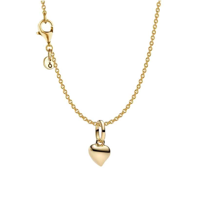Pandora 21208 Damen Schmuck-Set Kette mit Anhänger Mini Herz Goldfarben 4262551212080