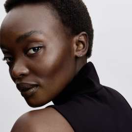 Pandora 298427C04 Women's Stud Earrings Elevated Hearts Red