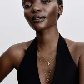 Pandora 364360C00-45 Damen-Halskette Herz Goldfarben