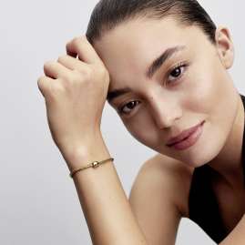 Pandora 764518C00 Goldfarbener Charm Totenkopf Mini