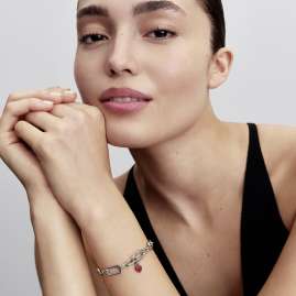 Pandora 793042C05 Anhänger Silber Rotes Chakra Herz