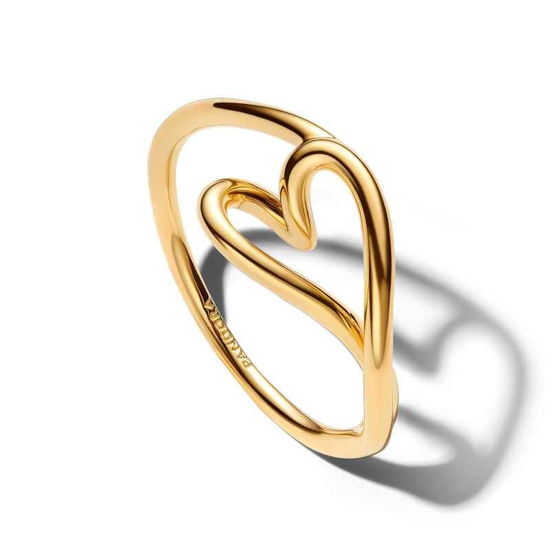 Pandora 164361C00 Damenring Herz Klein Goldfarben