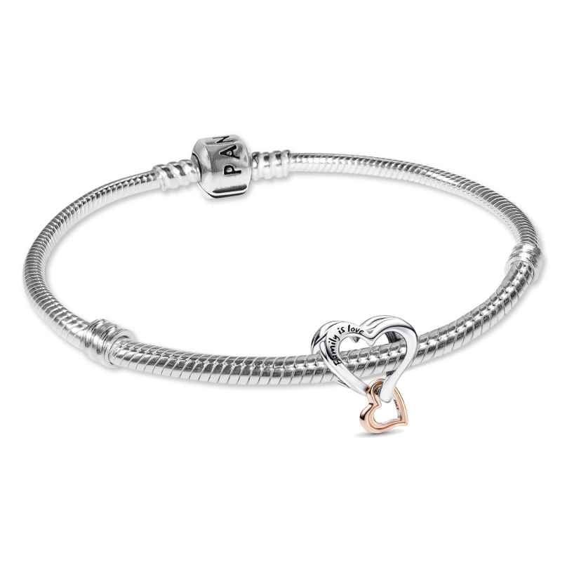 Pandora 21524 Damenarmband Starter-Set Silber Zweifarbiges Unendlichkeitsherz
