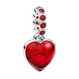 Pandora 21528 Women's Necklace Silver Gift Set Bundle Red Murano Glass Heart