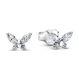 Pandora 21536 Jewellery Set Necklace and Earrings Butterfly Silver Bundle