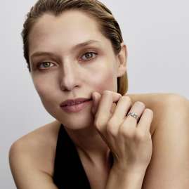 Pandora 194386C01 Kettenring für Frauen mit Herz Silber