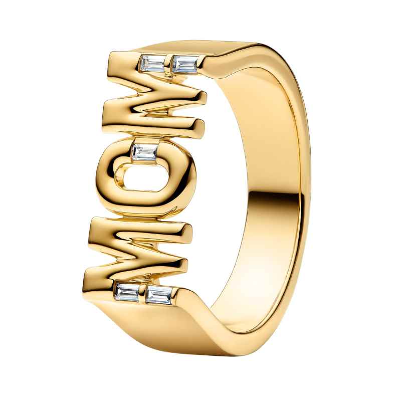 Pandora 164460C01 Damenring Goldfarben Siegelring Mom