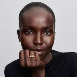 Pandora 164460C01 Damenring Goldfarben Siegelring Mom