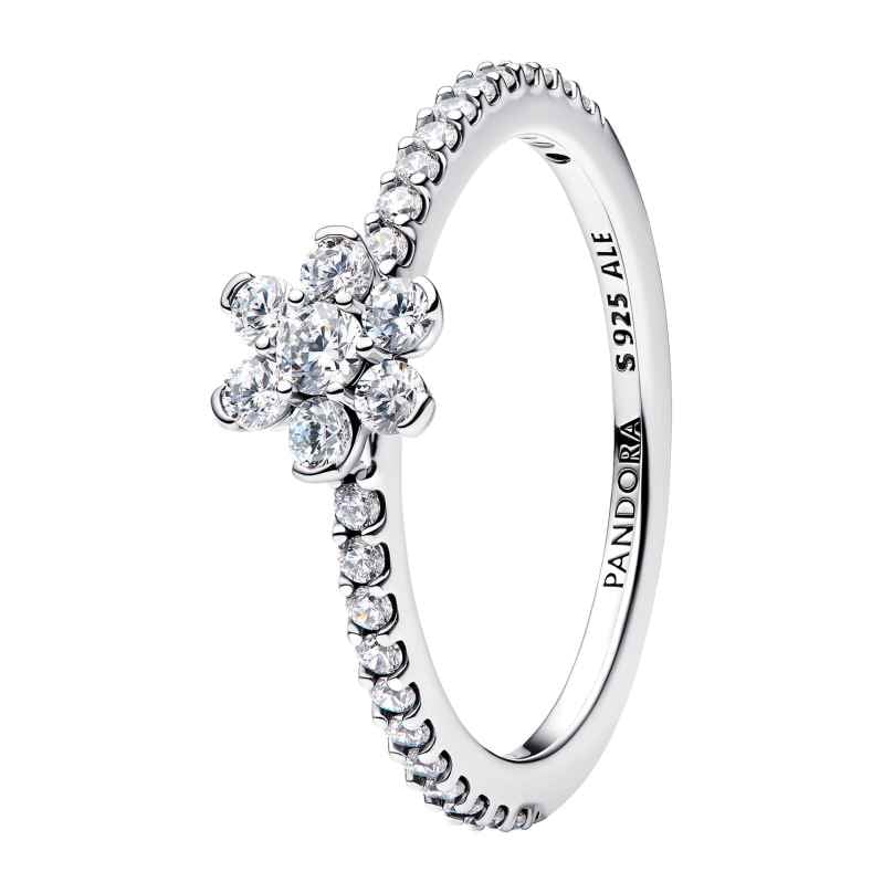 Pandora 194499C01 Damenring Funkelnde Blume Silber