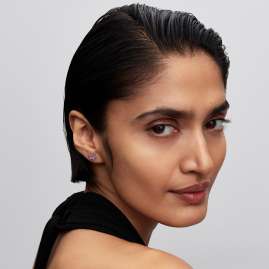 Pandora 292633C02 Ladies´ Earrings Silver Sparkling Herbarium Pink