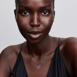 Pandora 394477C01 Damencollier Silber Verschlungenes Herz & Schmetterling