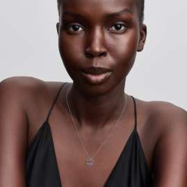 Pandora 394576C01-45 Ladies´ Necklace Silver Sparkling Herbarium Pink