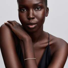 Pandora 563927C01 Tennisarmband für Damen Goldfarben Zirkonia