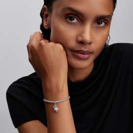 Pandora 764453C01 Charm-Anhänger Blühende Blume Zweifarbig