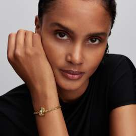 Pandora 764468C01 Charm Lady Gold-Tone Disney Lady and the Tramp