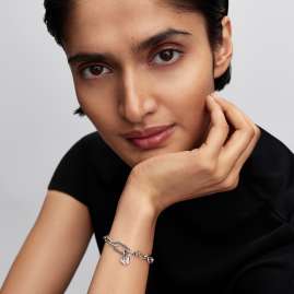 Pandora 793825C01 Mini Charm-Anhänger Silber Rosafarbener Schmetterling