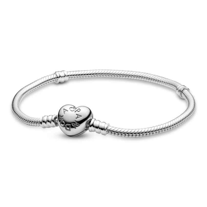 Pandora 594594C00 Damen-Armband Silber mit Herz-Verschluss