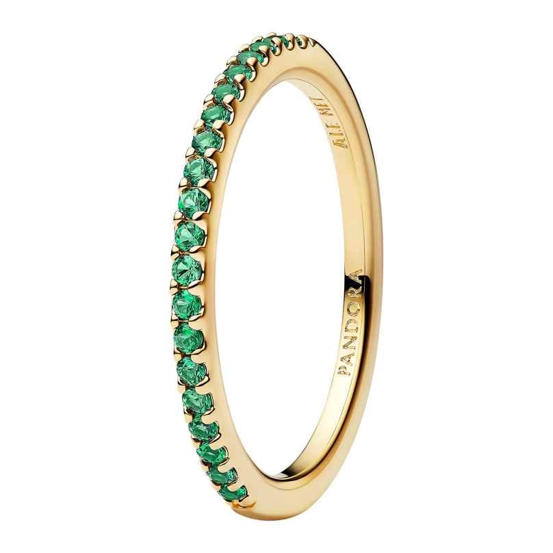Pandora 162999C03 Damen-Ring Funkelndes Grün Halber Ewigkeits-Ring