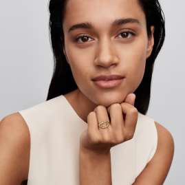 Pandora 164676C01 Statement-Ring für Frauen mit Steinen Besetzt Goldfarben