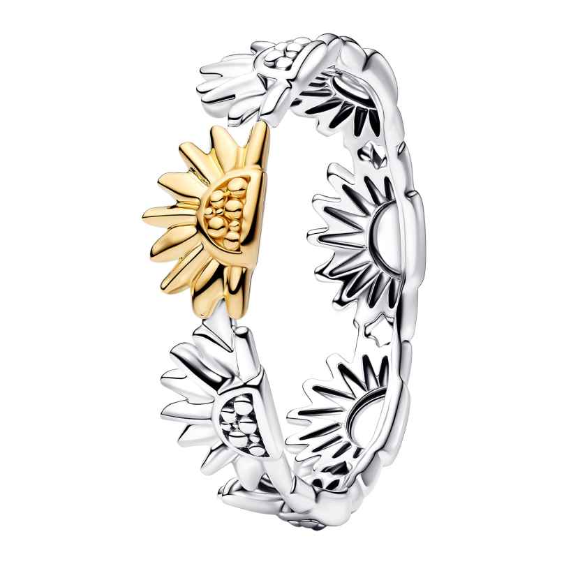 Pandora 164702C00 Damenring Zweifarbig Sonnenblume