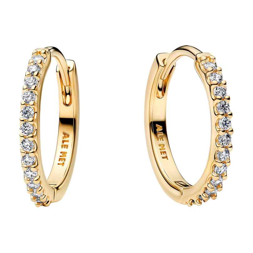 Pandora 264649C01 Damen-Ohrringe Funkelnde Creolen Goldfarben 5700303291949