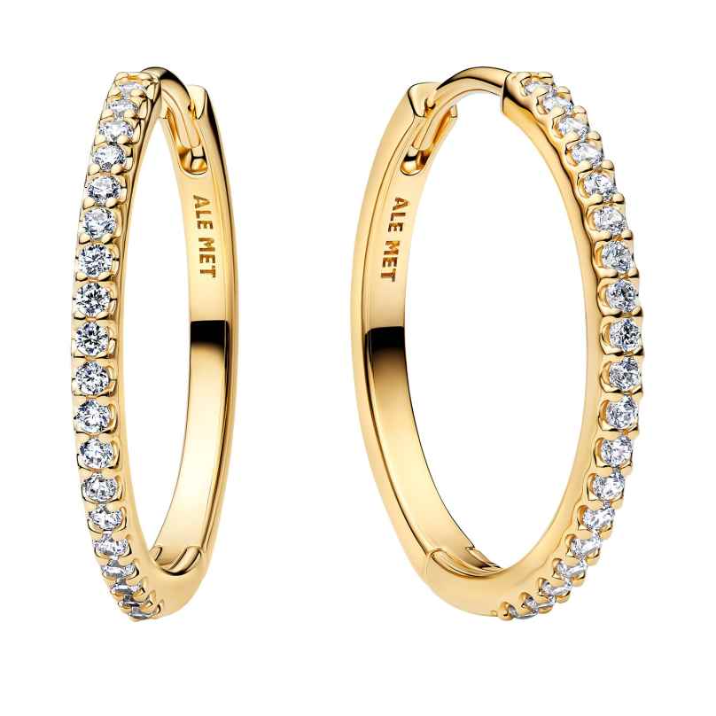 Pandora 264652C01 Damenohrringe Funkelnde Creolen Groß Goldfarben 5700303291956