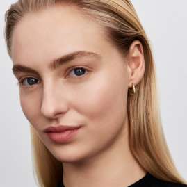 Pandora 264663C01 Creolen für Damen mit Steinen Besetzt Goldfarben