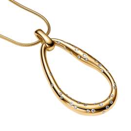 Pandora 364667C01-90 Statement-Collier für Damen mit Steinen Besetzt