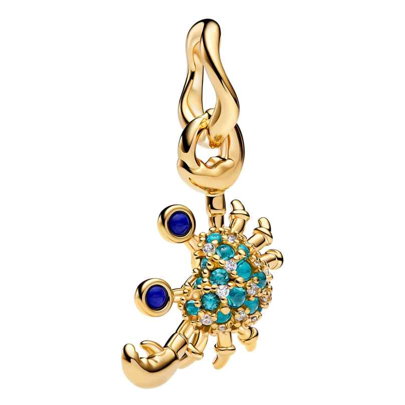 Pandora 764684C01 Charm-Anhänger Krabbe Goldfarben 5700303293097