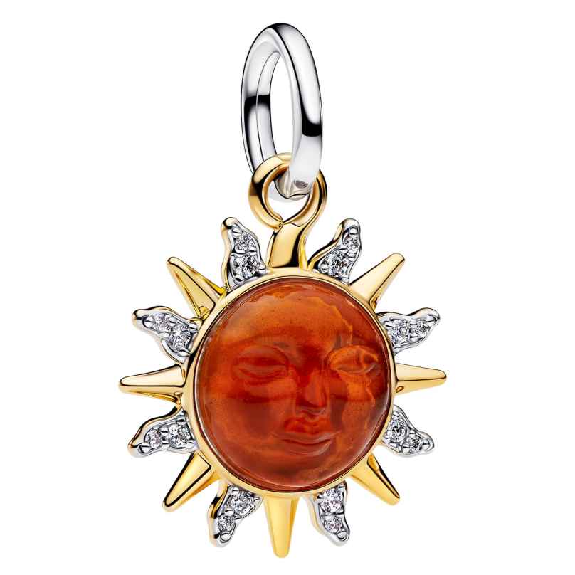 Pandora 764703C01 Charm-Anhänger Wirbelnde Sonne Zweifarbig 5700303291758