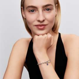 Pandora 794610C01 Mini Charm-Anhänger Silber Blauer Anker