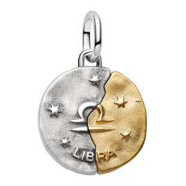 Pandora 764983C01 Medaillon-Charm Anhänger Zweifarbig Sternzeichen Waage