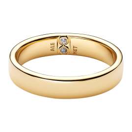 Pandora 164776C01 Women´s Ring Classic Band Gold Tone