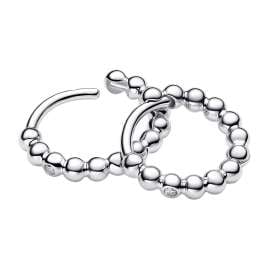 Pandora 294823C01 Damenohrringe Silber Huggies mit Kugeln
