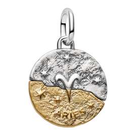 Pandora 764993C01 Medaillon Charm-Anhänger Zweifarbig Sternzeichen Widder