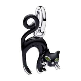 Pandora 31333 Women's Necklace Black Cat Gift Set Silver Bundle