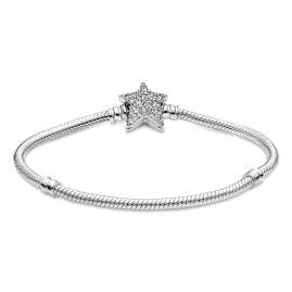 Pandora 599639C01 Women's Bracelet Star Clasp Silver