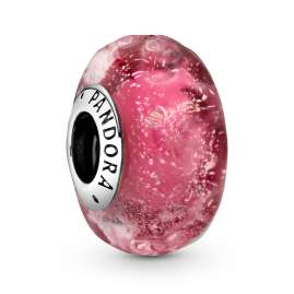 Pandora 51773 Damen-Armband Silber 925 Welliges Pink Muranoglas