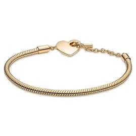 Pandora 569285C00 Ladies' Bracelet Heart T-Bar Gold Tone