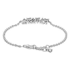 Pandora 591162C01 Damen-Armband Funkelnde Endlose Herzen Silber