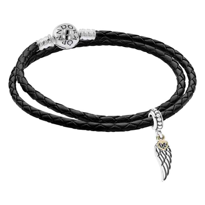 Pandora 41740 Damen-Armband Silber 925 mit Charm-Anhänger Engelsflügel