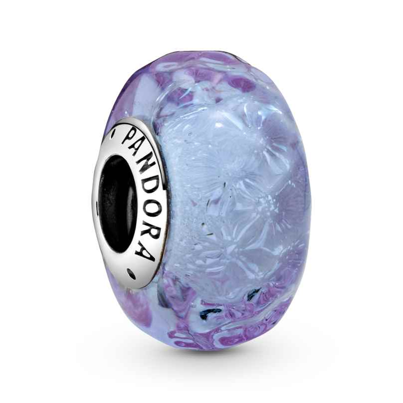 Pandora 798875C00 Silber Bead-Charm Welliges Lavendel Muranoglas 5700302872040